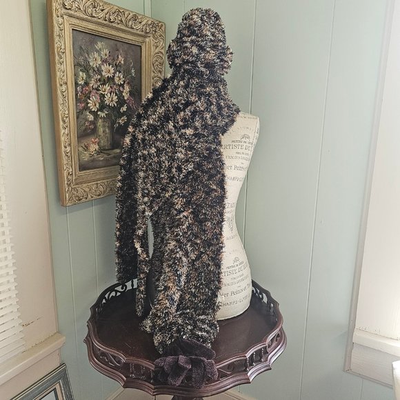 3pc Faux Fur Cozy Fall & Winter Toboggan Set, Soft & Fuzzy Scarf, Hat, & Gloves - Picture 3 of 7